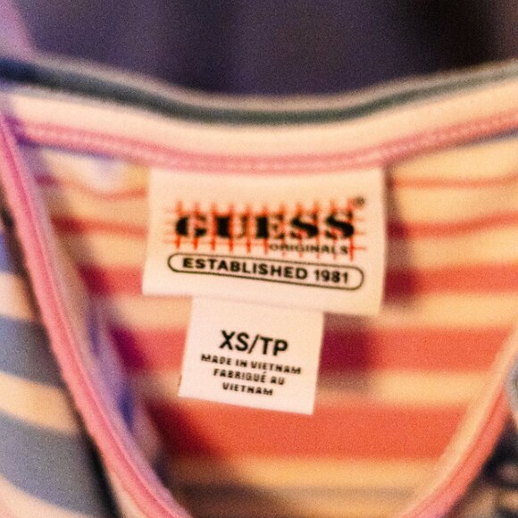 Summer bodycon striped dress by Guess, size xs - Picture 3 of 4